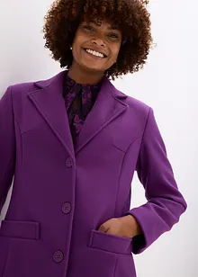 Lång kappa med yllelook, bonprix