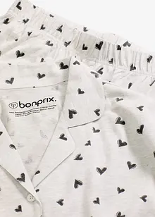 Oversizepyjamas med knappslå, bonprix