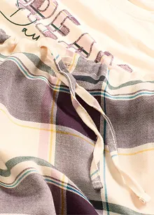 Pyjamas med byxa av vävt material och presentpåse, bonprix