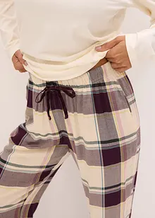 Pyjamas med byxa av vävt material och presentpåse, bonprix