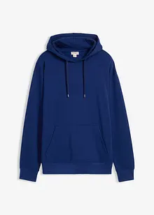 Sweatshirt med huva i ekologisk bomull, avslappnad passform, bonprix