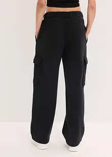 Fodrad joggerbyxa med vida ben, snabbtorkande, bonprix