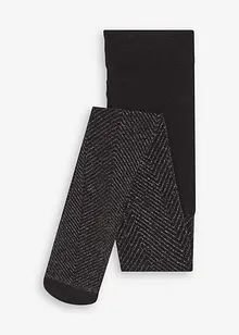 Transparent strumpbyxa med glittrande mönster, 20 DEN, bonprix