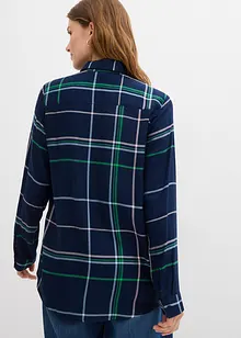 Lång blus i mjuk viskos, bonprix