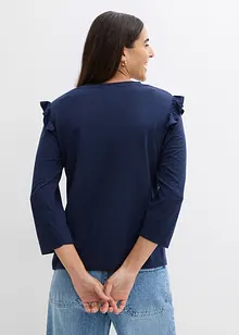 Jerseytopp av bomullsmix, bonprix