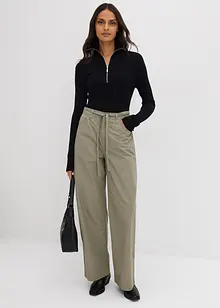 Twillbyxa i ren bomull, bonprix