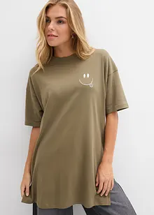 Lång topp i oversizemodell av ekologisk bomull, bonprix