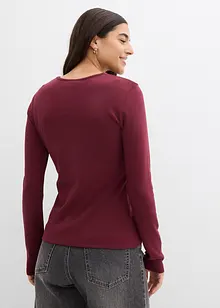 Långärmad topp i ren bomull, bonprix