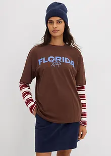 T-shirt i oversizemodell av ekologisk bomull, bonprix