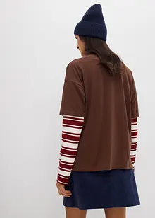 T-shirt i oversizemodell av ekologisk bomull, bonprix