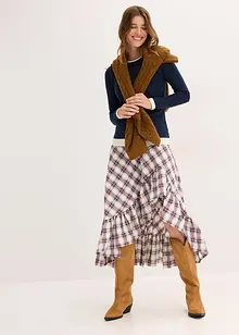 Långärmad topp av bomullsmix, bonprix