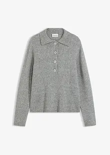 Tröja med snygg krage, bonprix