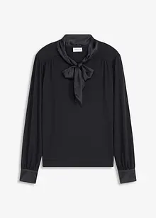 Topp med viskos och satinrosett, bonprix