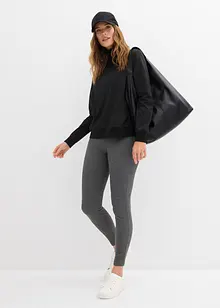 Värmande fleecetopp med polokrage, bonprix