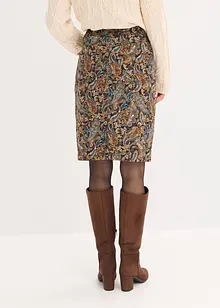 Stretchig kjol i bomullsmix, bonprix