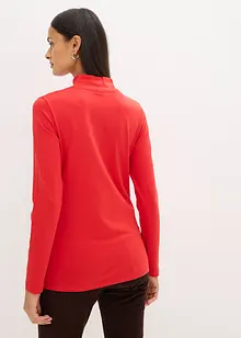 Långärmad topp i figurnära modell, bonprix