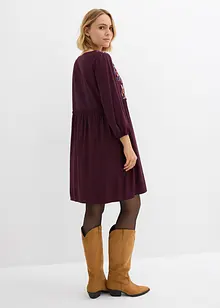 Tunikaklänning i följsam viskos, bonprix