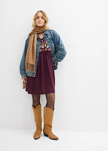 Tunikaklänning i följsam viskos, bonprix