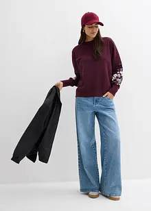 Sweatshirt av bomullsmix, bonprix