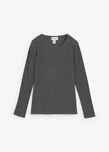 Ribbstickad termotopp, bonprix