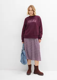 Oversized sweatshirt av bomullsmix, bonprix