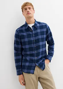 Långärmad skjorta i flanell av ekologisk bomull, bonprix