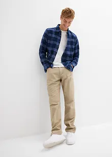 Långärmad skjorta i flanell av ekologisk bomull, bonprix