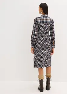 Skjortklänning i mjuk flanell, bonprix