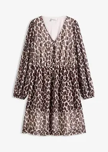 Tunikaklänning av mjuk mesh, bonprix