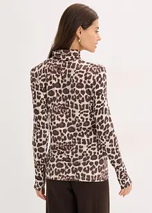 Långärmad topp i mjuk viskosmix, bonprix