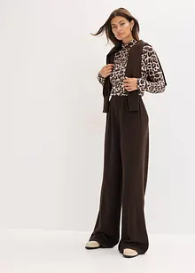 Långärmad topp i mjuk viskosmix, bonprix