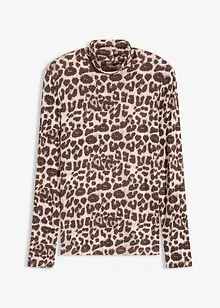 Långärmad topp i mjuk viskosmix, bonprix