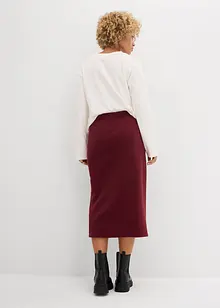 Midikjol av polarfleece, bonprix