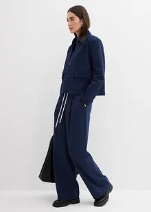 Vid byxa i materialmix, bonprix