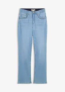 Straight jeans med hög midja och fickdetaljer, bonprix