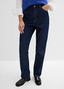 Straight Jeans, High Waist, Long, i ekologisk bomull, bonprix