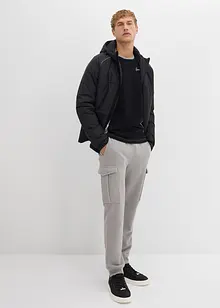 Långärmad tröja av elastisk bomullsmix, Slim Fit, bonprix