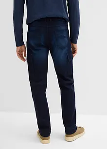 Regular Fit Cargo Jeans med bekväm midja, Straight, bonprix