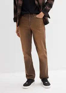 Lätta stretchiga jeans med Classic Fit och skön midja samt Vintage-tvättning, bonprix