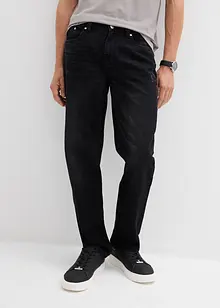 Jeans i Regular Fit Jeans av ren bomull med skön midja, Straight, bonprix