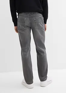 Jeans i Regular Fit Jeans av ren bomull med skön midja, Straight, bonprix
