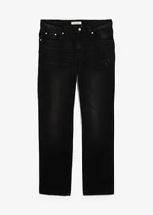 Jeans i Regular Fit Jeans av ren bomull med skön midja, Straight, bonprix