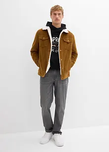 Jeans i Regular Fit Jeans av ren bomull med skön midja, Straight, bonprix