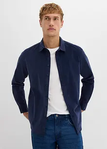 Stretchig manchesterskjorta med mjuk ekologisk bomull, bonprix