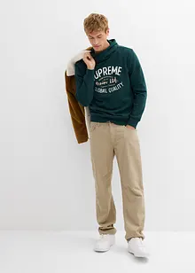 Sweatshirt med huva i mjuk bomullsmix, bonprix