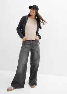 Oversizetopp i stretchig viskosmix med fint fall, bonprix