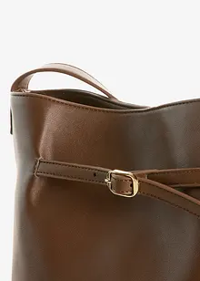 Stor handväska med spänne, bonprix