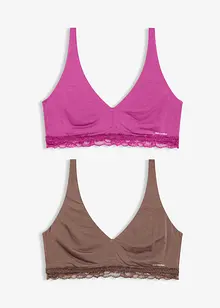 Feel Comfort-bralette av mjuk modal (2-pack), bonprix