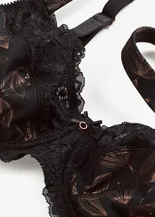 BH med bygel och skimrande mönster, bonprix