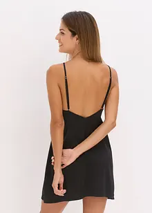 Negligé i satin med glittergarn, bonprix